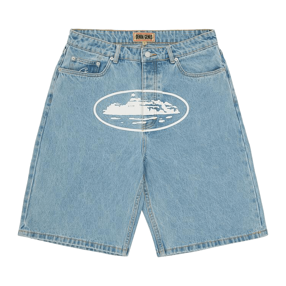 Corteiz Alcatraz Baggy Jeans Washed Blue Men's - SS24 - US