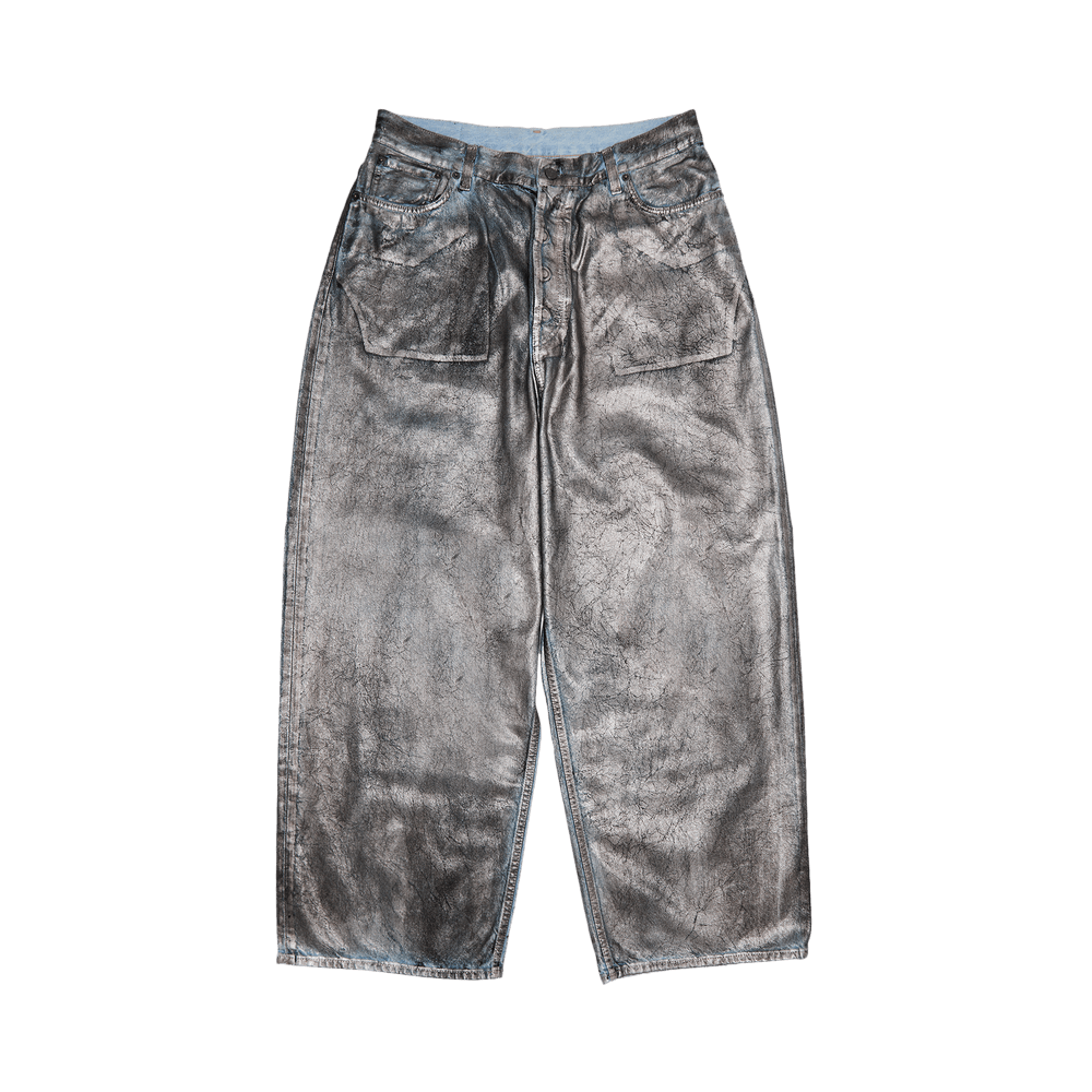 Buy Acne Studios Metallic Jeans 'Silver/Blue' - B00346 GOAT SILV