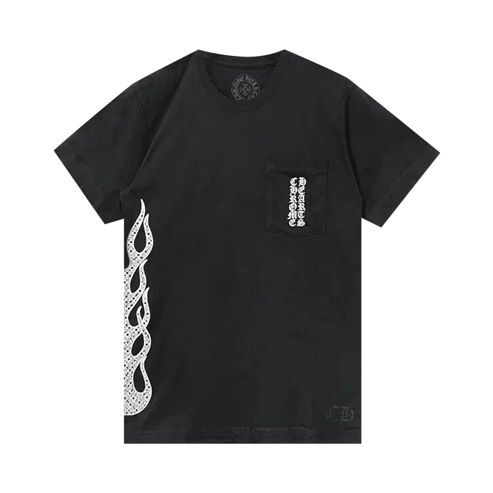 Buy Chrome Hearts Side Flame T-Shirt 'Black' - 1383 100000103SFTS
