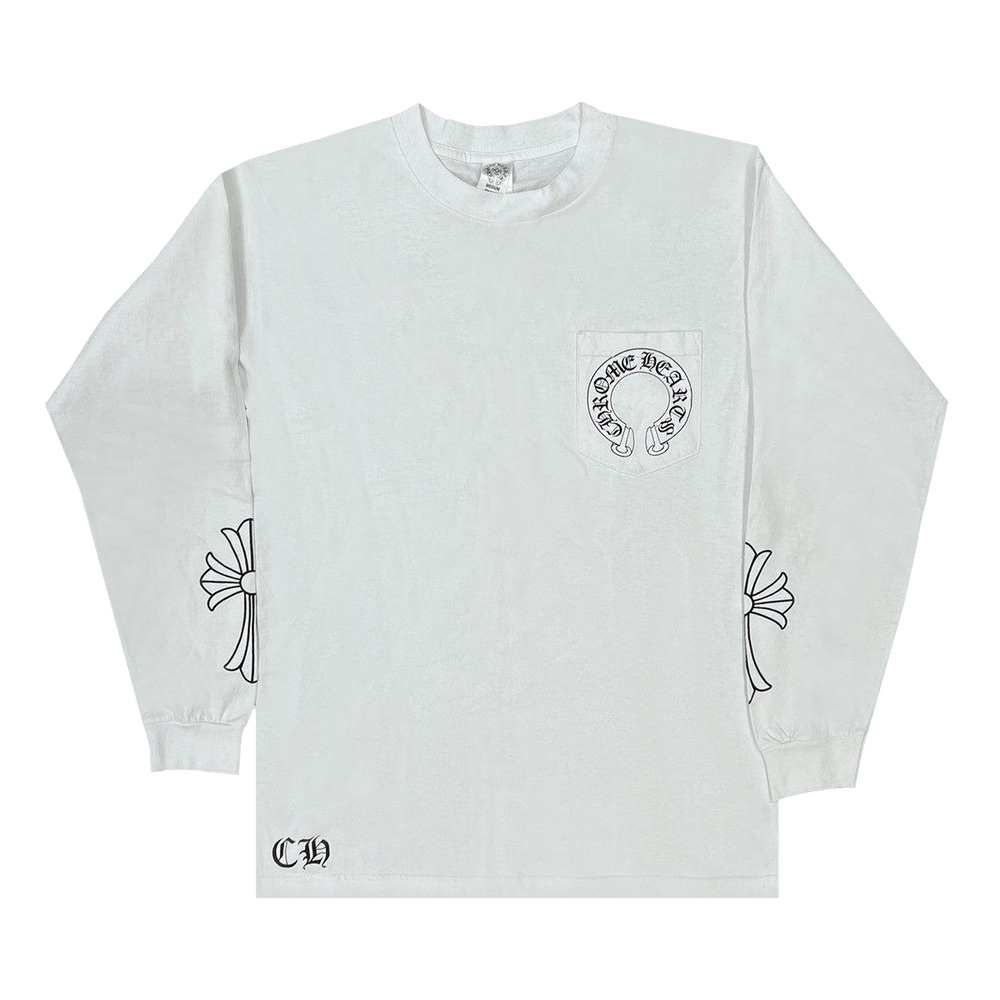 Buy Chrome Hearts Scroll Motif Long-Sleeve 'White' - 1383