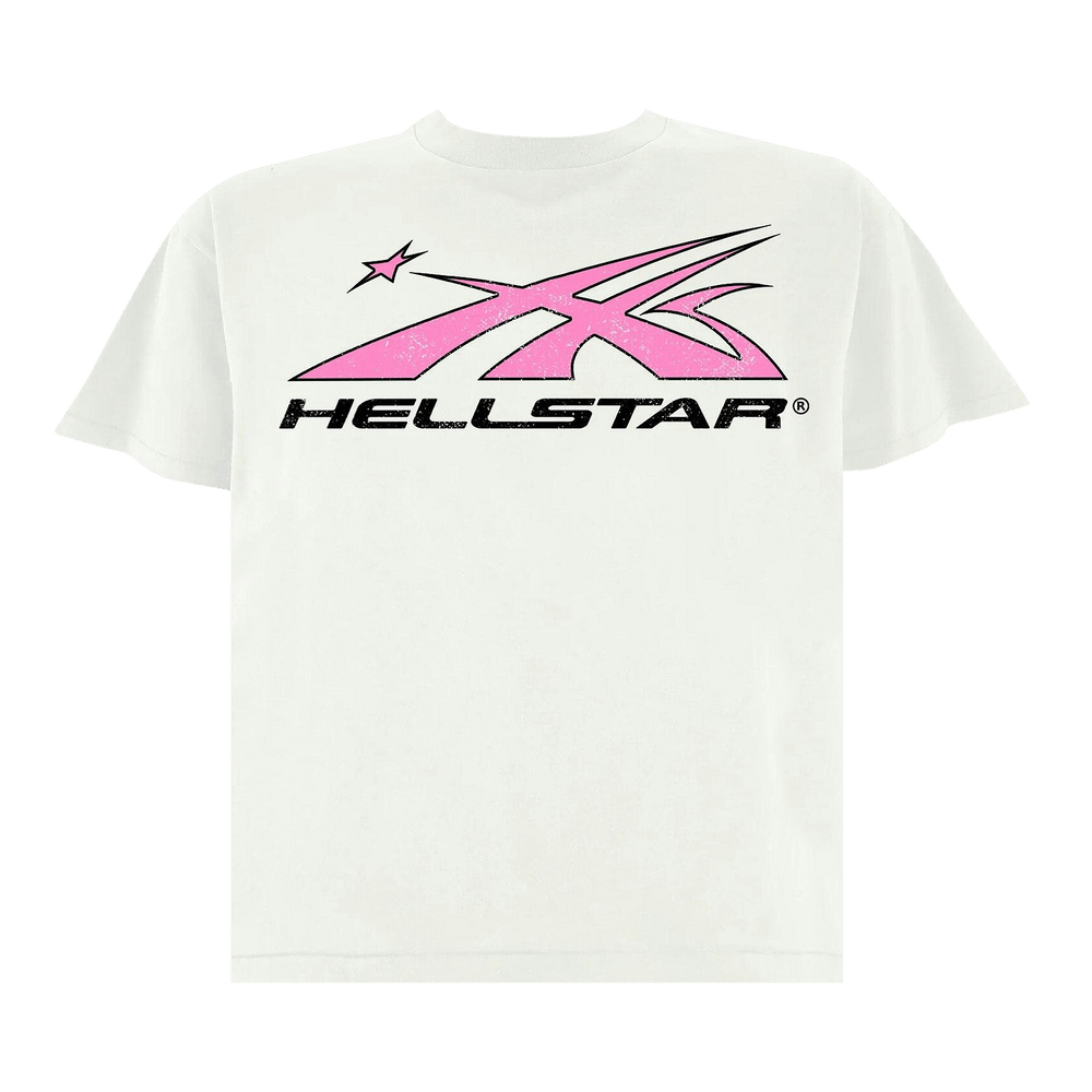 Buy Hellstar Sport Logo T-Shirt 'White/Pink' - 9357 1FW230103SLTS
