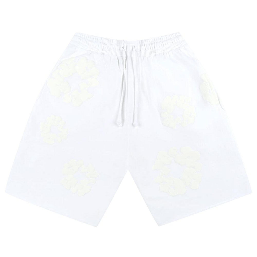 Buy Denim Tears Mono Cotton Wreath Shorts 'White' - SS24CR007 WHIT