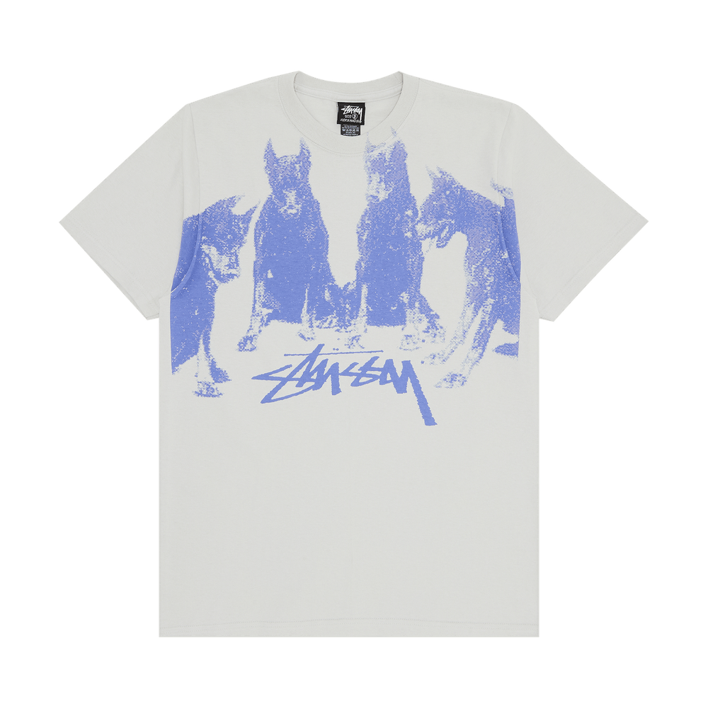Buy Stussy Dobermans Tee 'Fog' - 1904997 FOG | GOAT