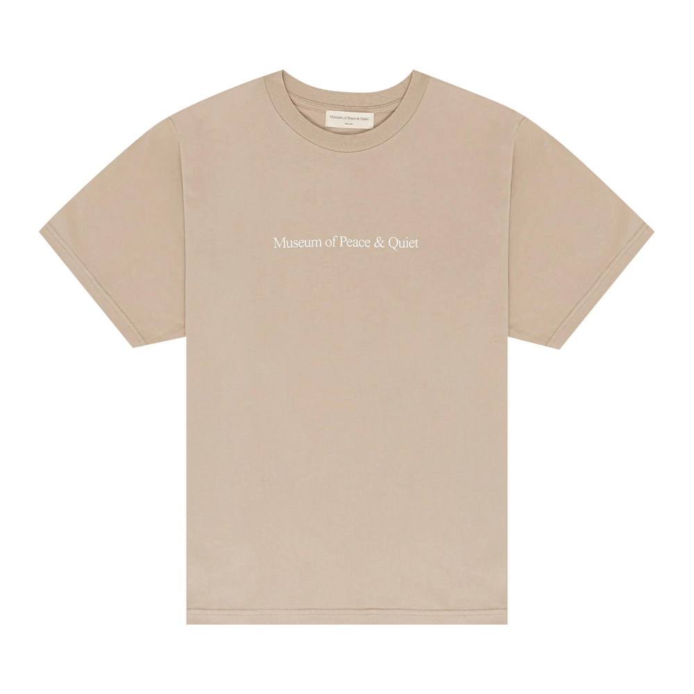低価格 Buy Museum of Peace & Quiet T-Shirt 'Taupe' - MOPQ SC24 01 トップス