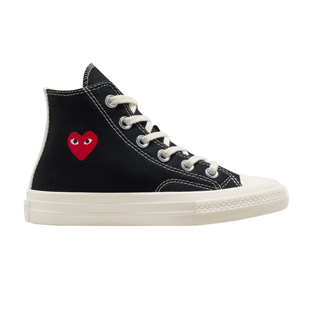 Comme des Garçons PLAY x Chuck 70 High PS Single Heart - Black