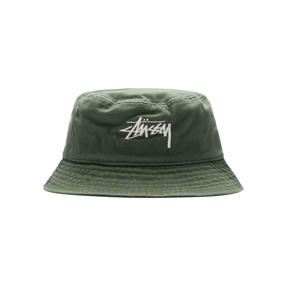 Buy Stussy Big Stock Bucket Hat 'Olive' - 1321182 OLIV | GOAT
