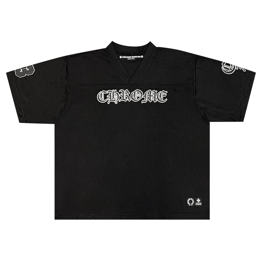 入手困難◆送料込!【Chrome Hearts】Mesh Stadium Football Buy Chrome Hearts Mesh Stadium Football Jersey 'Black