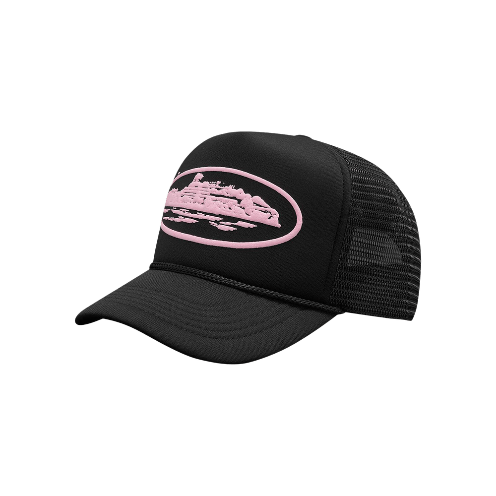 Buy Corteiz Alcatraz Premium Trucker Hat 'Black/Pink' - 7892
