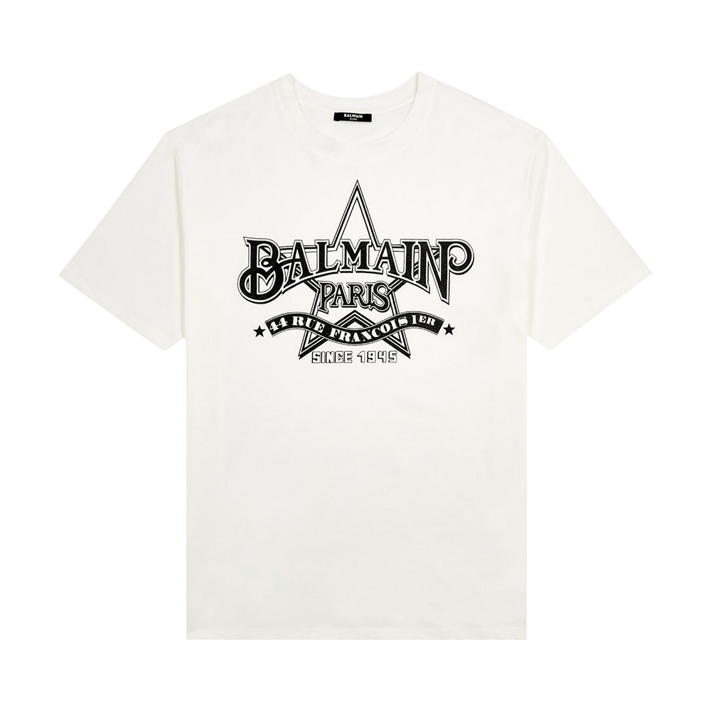 BALMAIN paris スター Tシャツ CH1EG000GD29-GAB BALMAIN paris スター Tシャツ CH1EG000GD29-GAB (BALMAIN/T