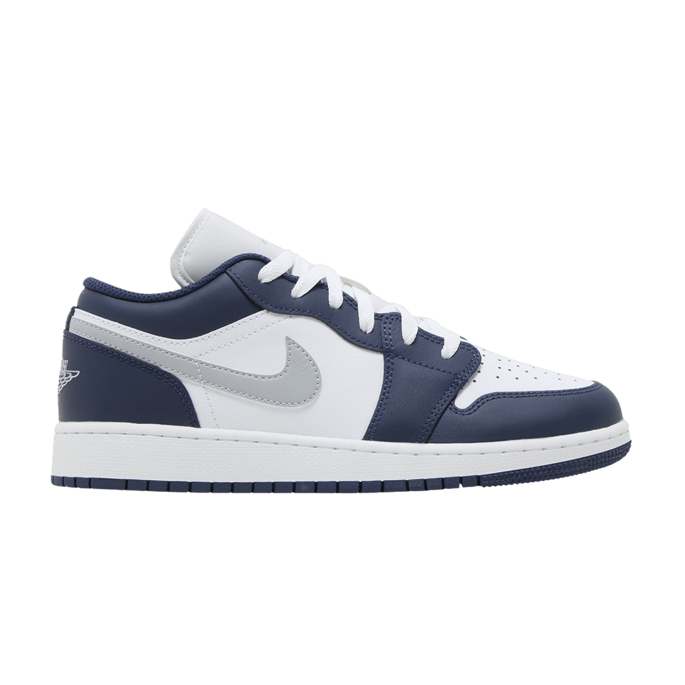 Air Jordan 1 Low GS Midnight Navy Wolf Grey