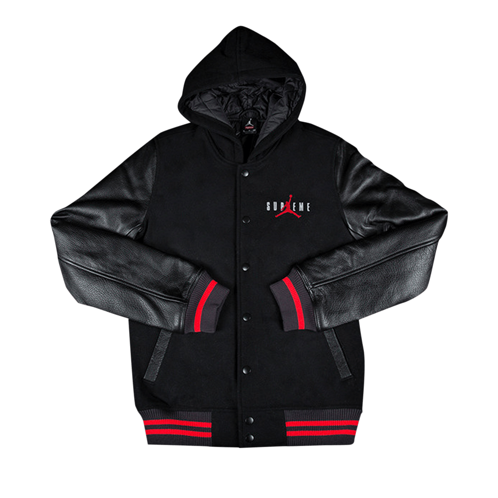 Supreme jordan varsity jacket top