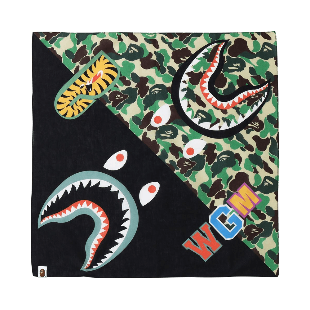 Buy BAPE ABC Camo Shark Bandana 'Green' - 1G70 182 135 GREEN