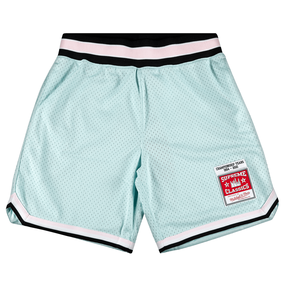 Buy Supreme x Mitchel And Ness Basketball Short 'Light Blue