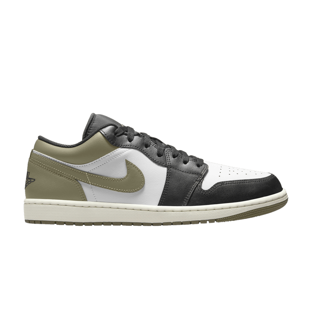 Buy Air Jordan 1 Low 'Black Toe Medium Olive' - 553558 092