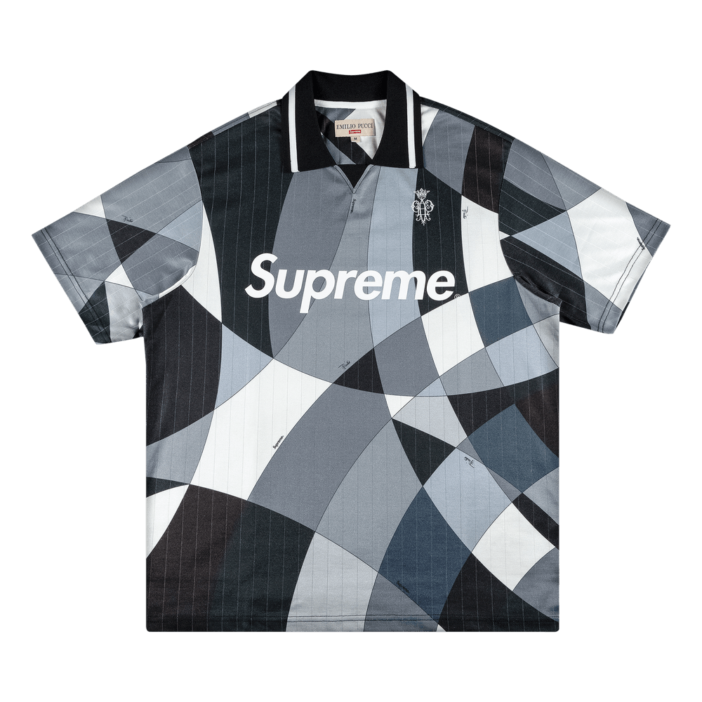 Buy Supreme x Emilio Pucci Soccer Jersey 'Black' - SS21KN24 BLACK