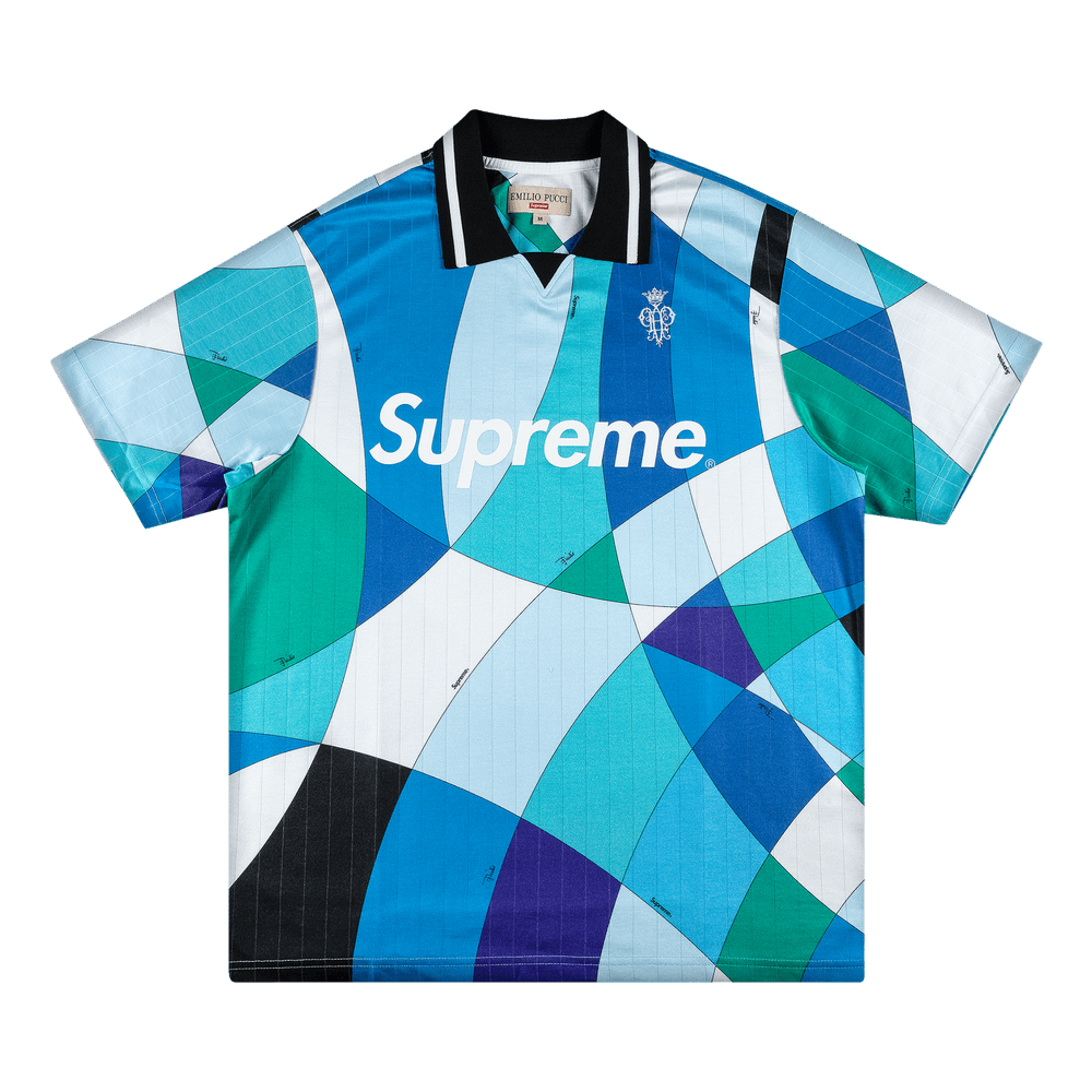 Size l Supreme x Emilio Pucci Soccer Jersey 'Blue'