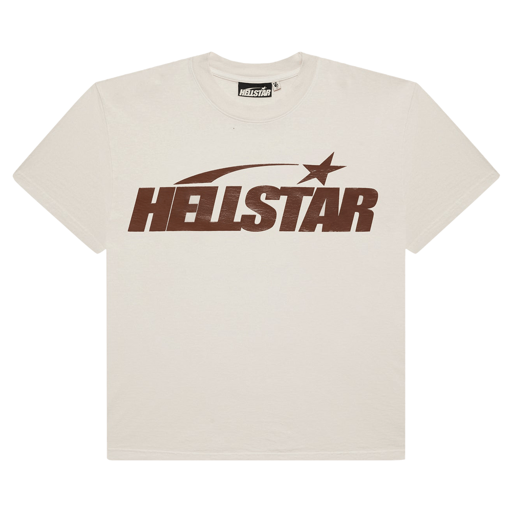 Hellstar Classic T-Shirt (Gel Print) White/Brown