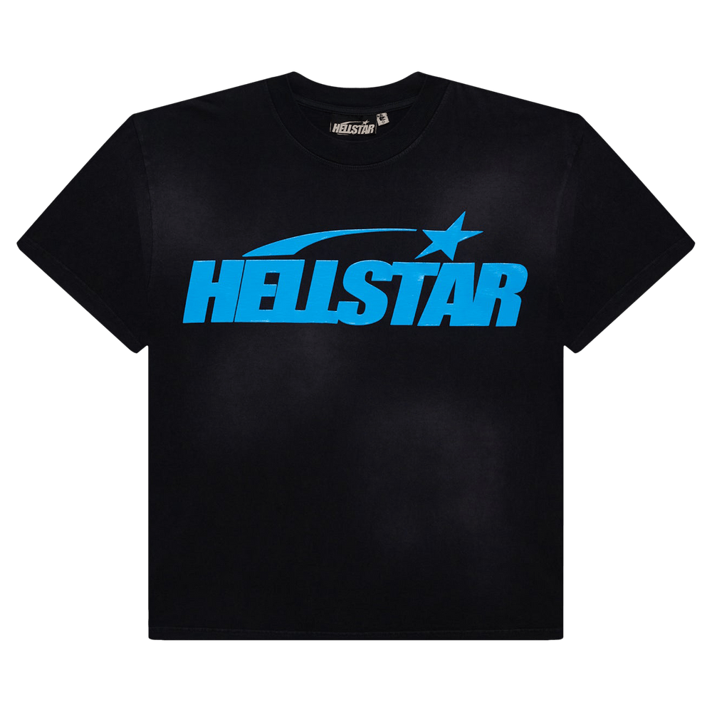 Hellstar Classic T-Shirt (Gel Print) Black/Blue