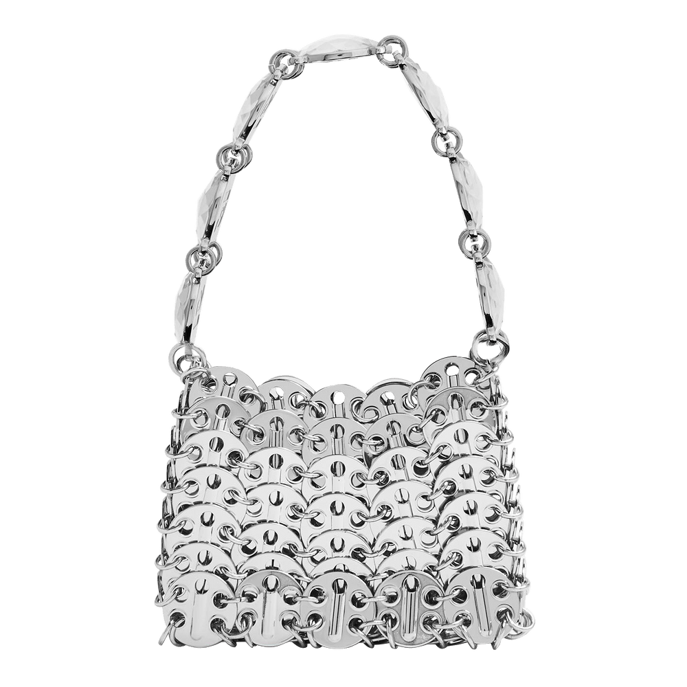 バッグ・カバンその他 RABANNE Woman Mini bag Silver 22ASS0316MET001 P040 Buy Paco Rabanne 1969 Micro Mini Bag 'Silver