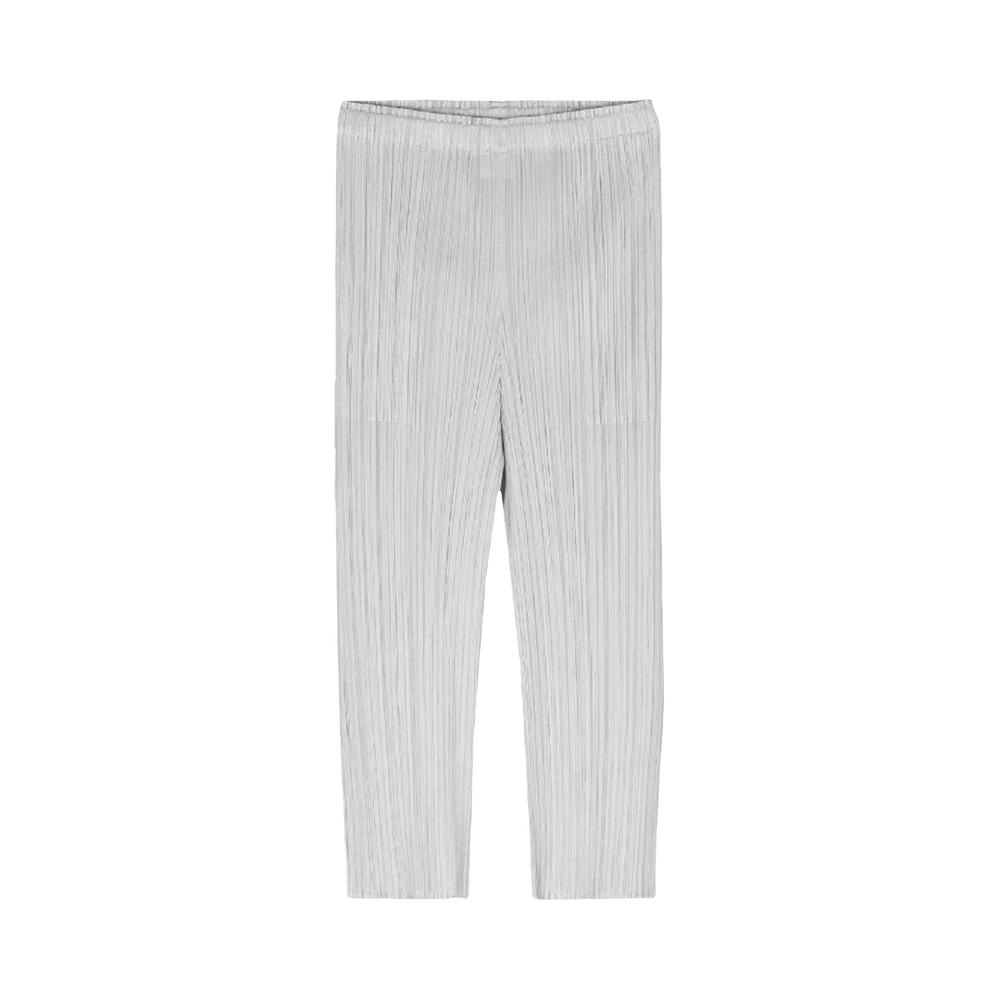 Buy Pleats Please Issey Miyake Basics Pants 'Light Grey