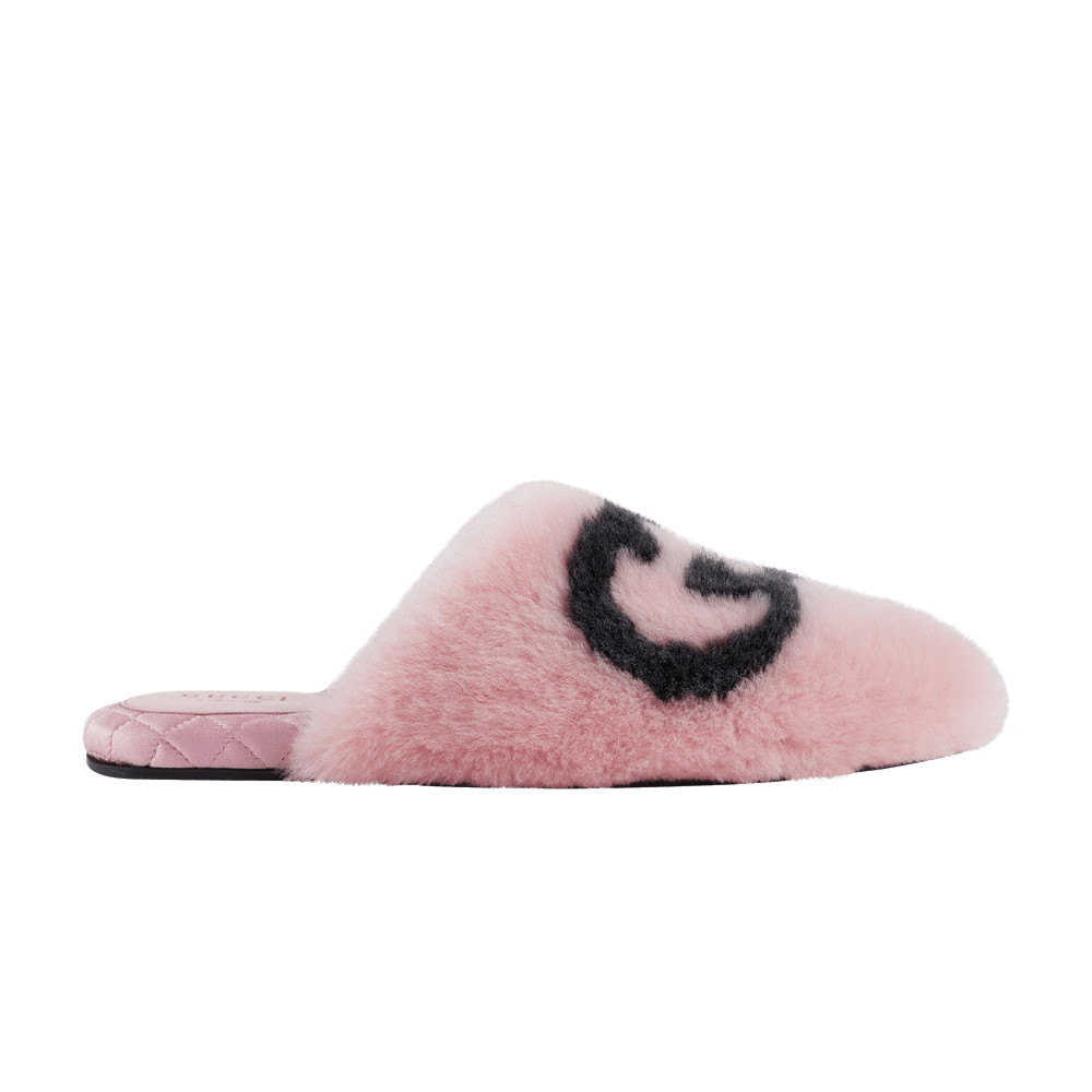 Pink gucci slippers on sale