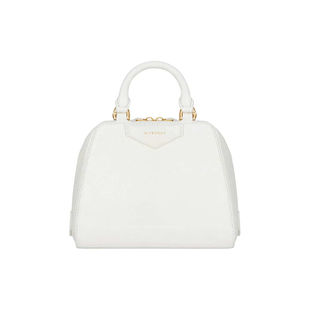 ★GIVENCHY★ Mini Antigona Cube Handbag Ivory BB50ZBB24B105 Mini Antigona Cube bag in leather in - ivory | Givenchy US