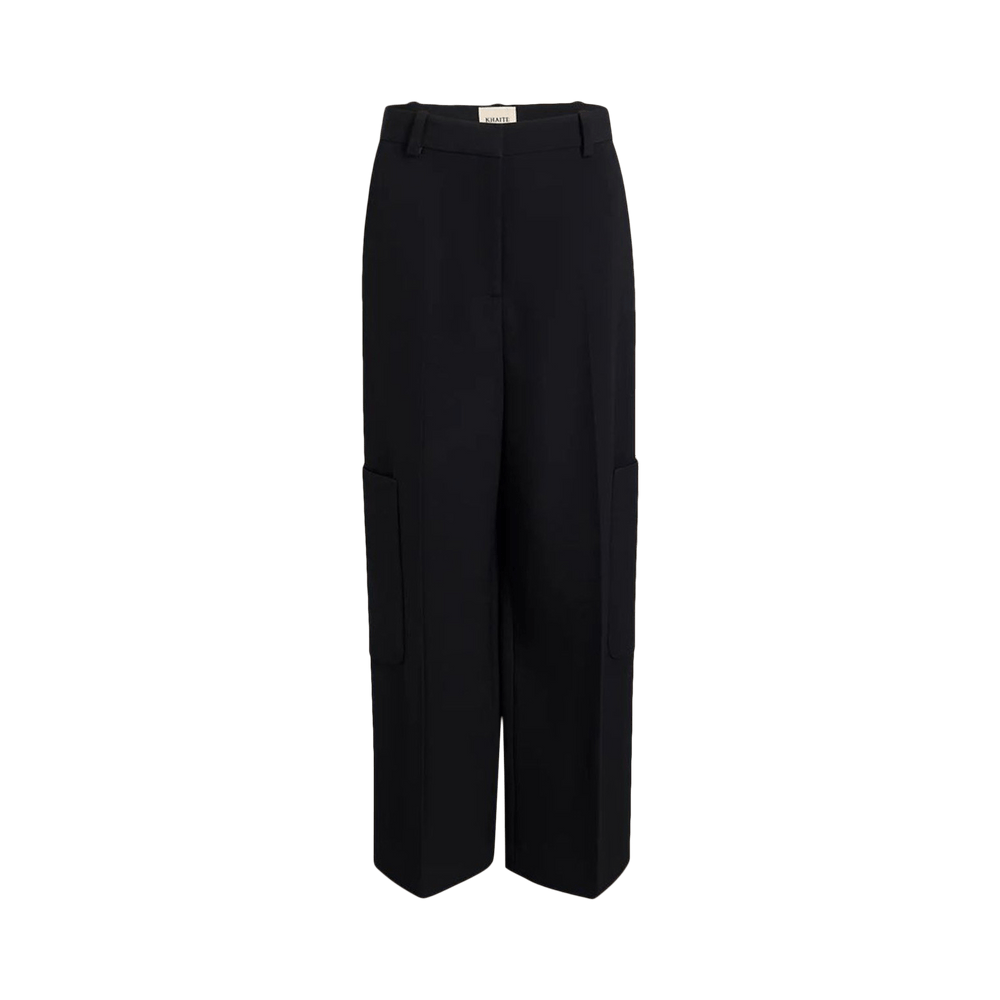 パンツ KHAITE FW24 Khaite Caiton Pants (31464092 W4092 200) KHAITE Caiton leather wide-leg pants | NET-A-PORTER