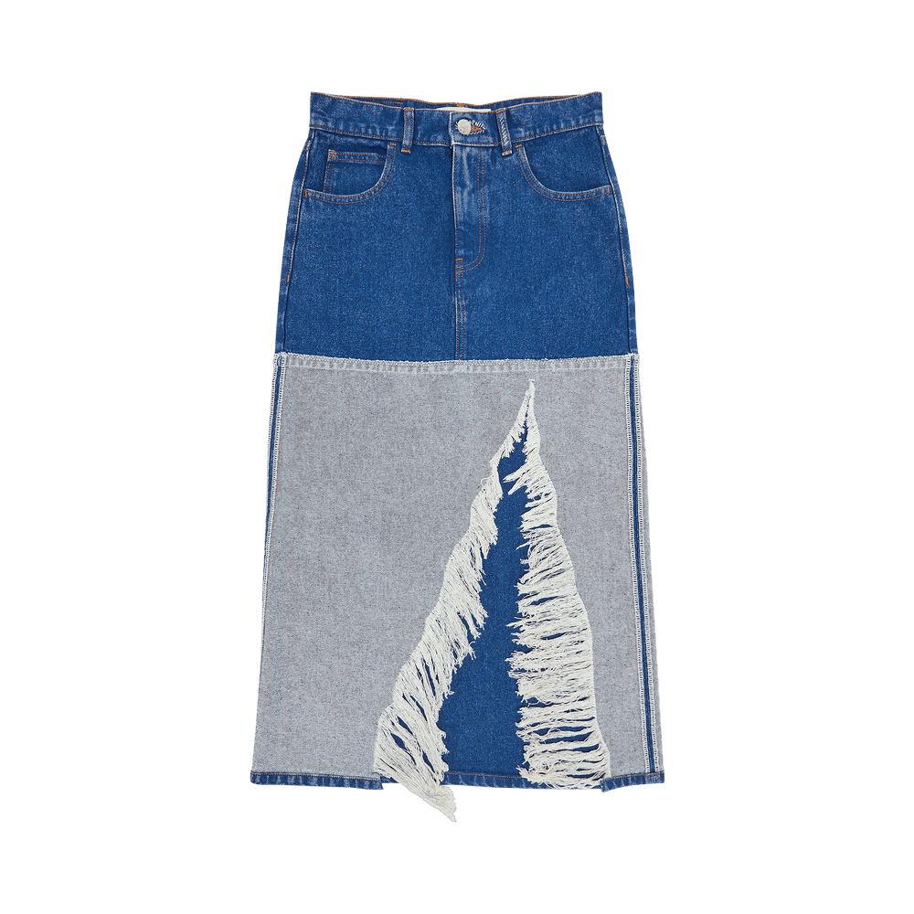 スカート MARNI Woman Skirt Gnawed Blue GOMA0711S0USR009 00B26 MARNI: Skirt woman - Gnawed Blue | Marni skirt