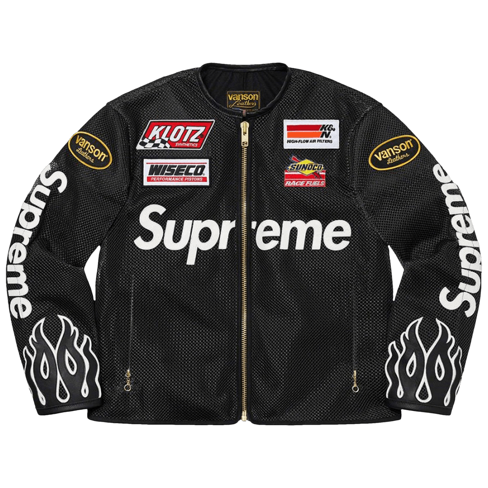Buy Supreme x Vanson Leathers Cordura Mesh Jacket 'Black