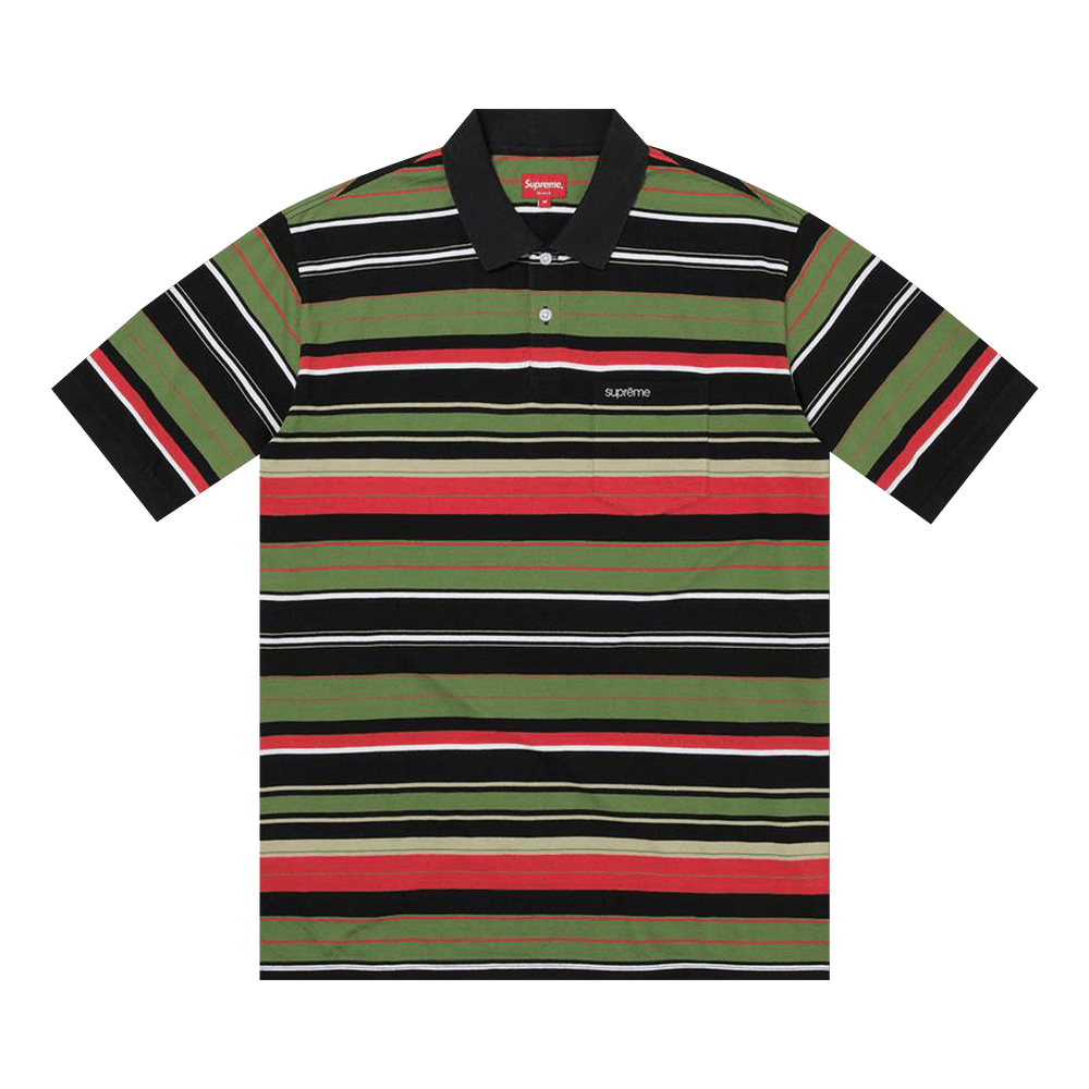 Buy Supreme Multi Stripe Polo 'Black' - SS23KN51 BLACK | GOAT