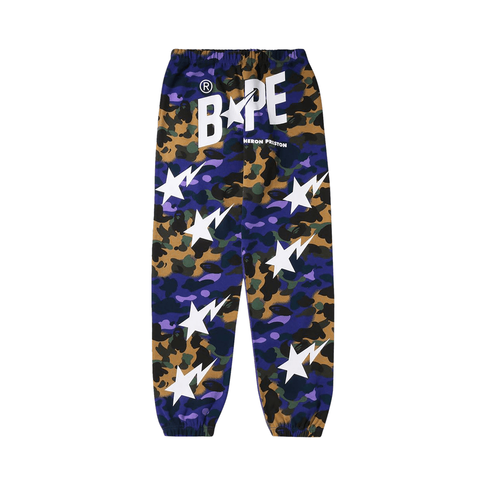 Buy BAPE x Heron Preston Mix 1st Camo Duck Painter Pants 'Purple