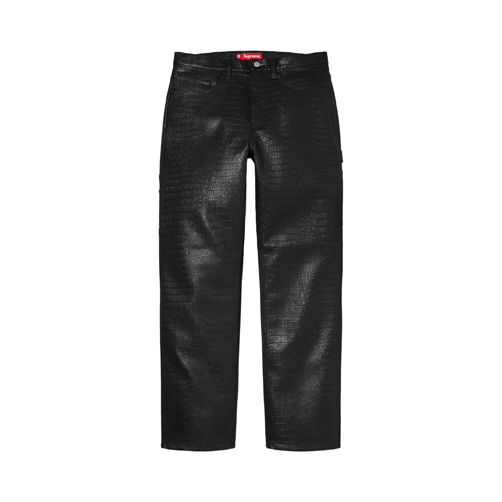 Buy Supreme Faux Croc Painter Pant 'Black' - SS22P73 BLACK