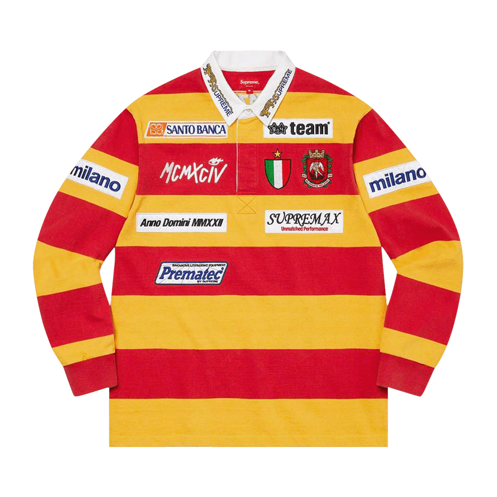 Buy Supreme x Nike Stripe Rugby 'Red' - SS25KN1 RED | GOAT