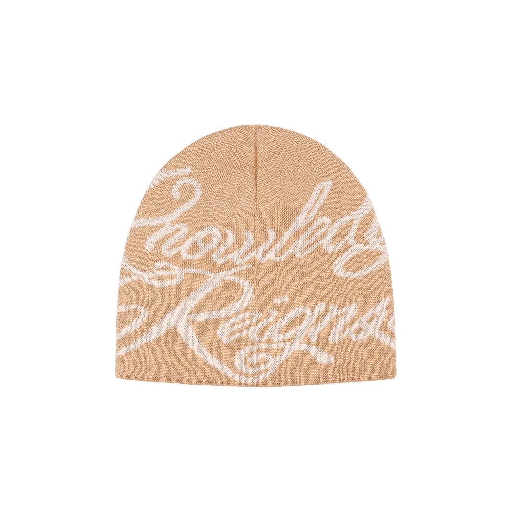 Buy Supreme Knowledge Reigns Beanie 'Tan' - SS22BN27 TAN | GOAT