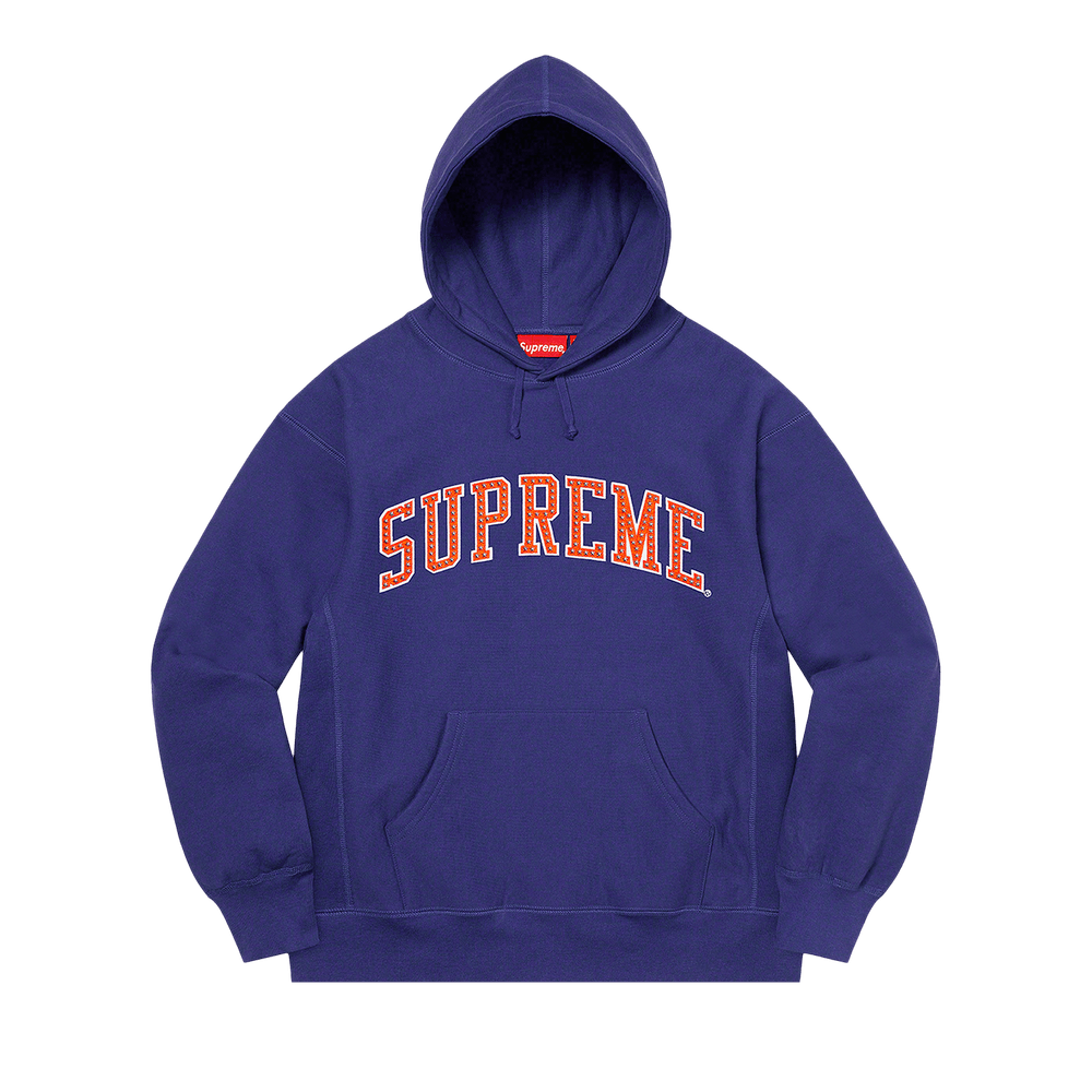 Buy Supreme Stars Arc Hooded Sweatshirt 'Dark Royal' - SS22SW68