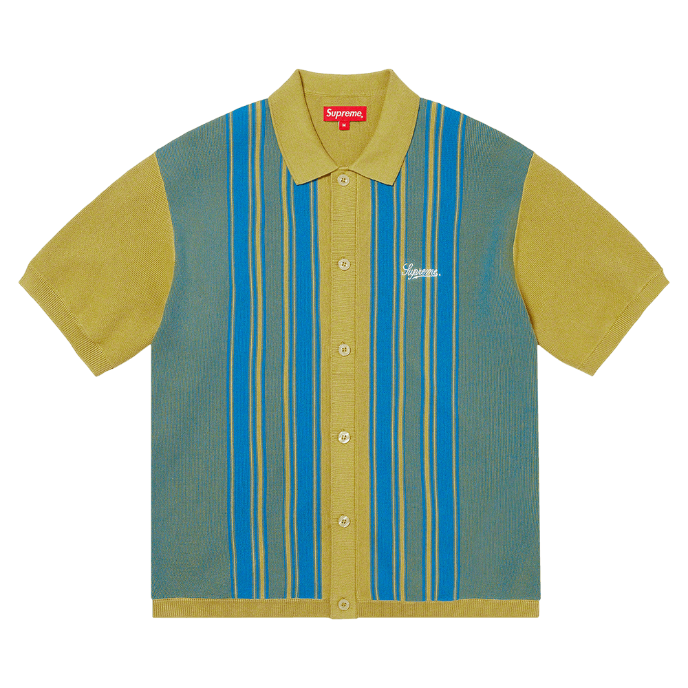 Supreme Stripe Button Up Polo XL 新品 Supreme Stripe Button Up Polo 