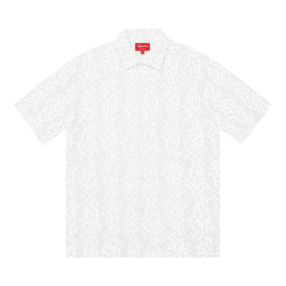 Buy Supreme Chainstitch Chiffon Short-Sleeve Shirt 'White