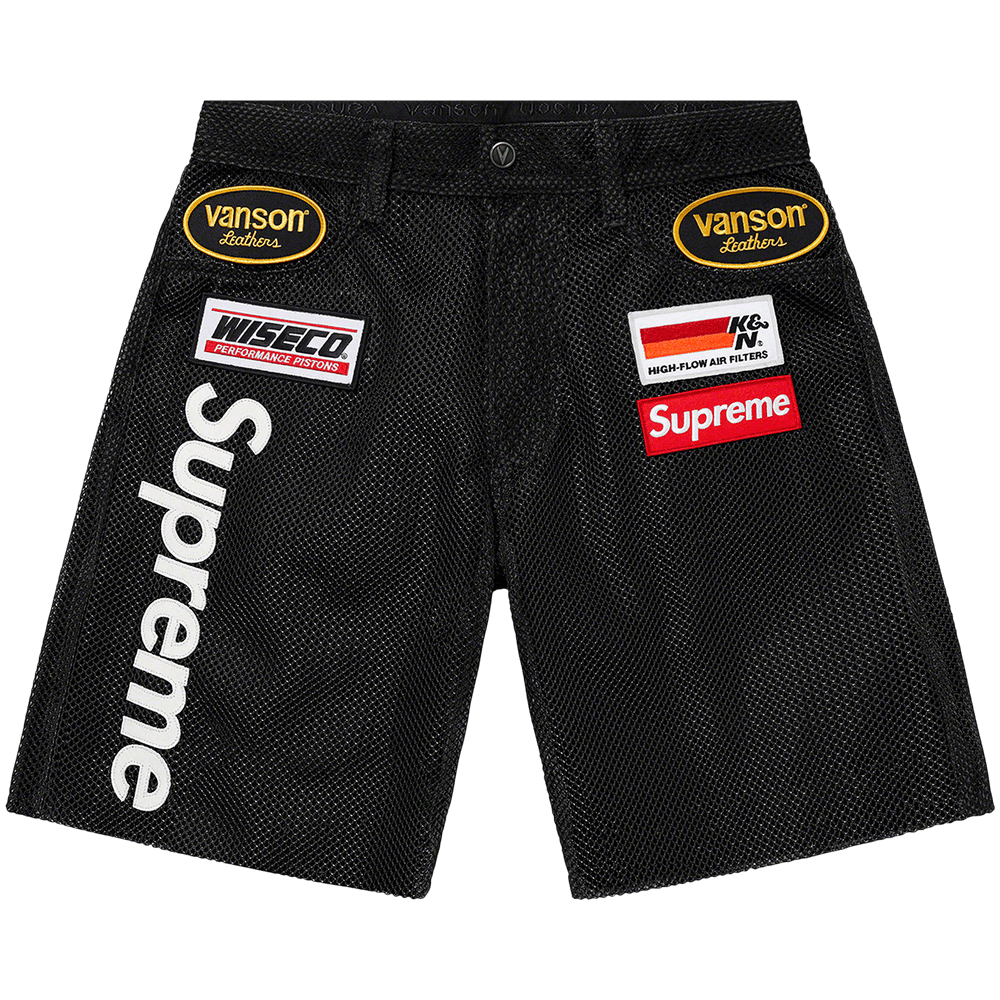 Buy Supreme x Vanson Leathers Cordura Mesh Short 'Black