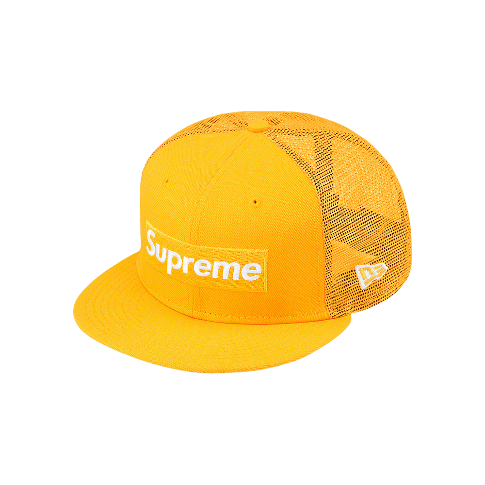 Buy Supreme Box Logo Mesh Back New Era 'Yellow' - SS22H49 YELLOW