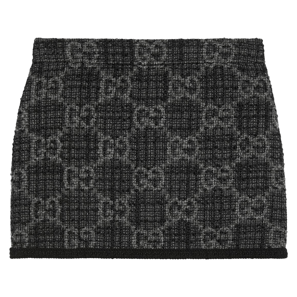 GUCCI｜SKIRTS (774516 ZAPA4 1074) Buy Gucci Tonal GG Tweed Skirt 'Black' - 774516 ZAPA4 1074