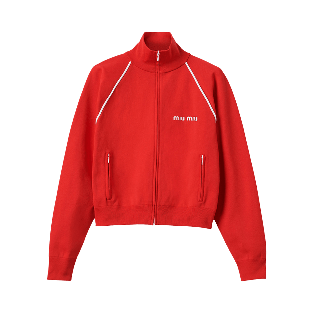Buy Miu Miu Track Jacket 'Red' - MMF889 S OOO F0011 | GOAT