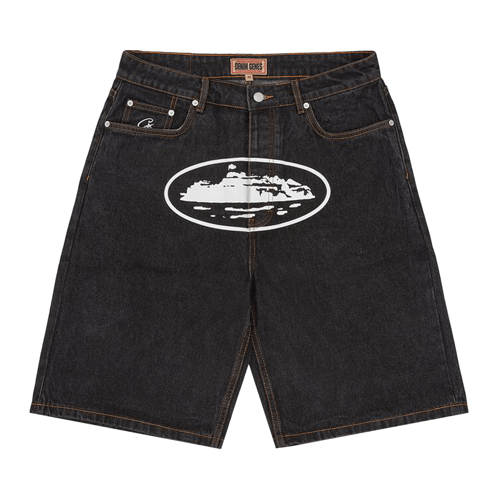 CORTEIZ ALCATRAZ BAGGYJEANS 確実正規品 Buy Corteiz Alcatraz Baggy Jean Shorts 'Washed Black' - 7892