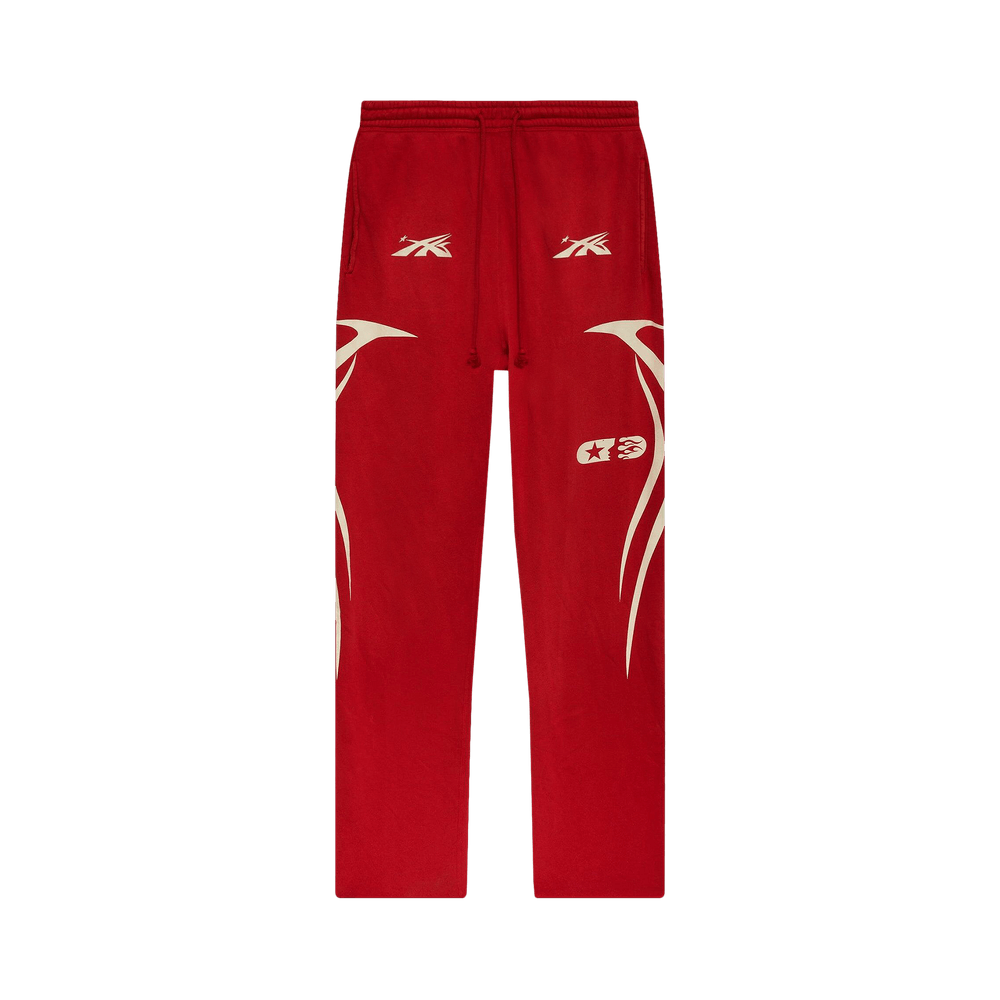 Buy Hellstar Sports Double Hit Logo Sweatpant 'Red Buy Hellstar Sports Double Hit Logo Sweatpant 'Red