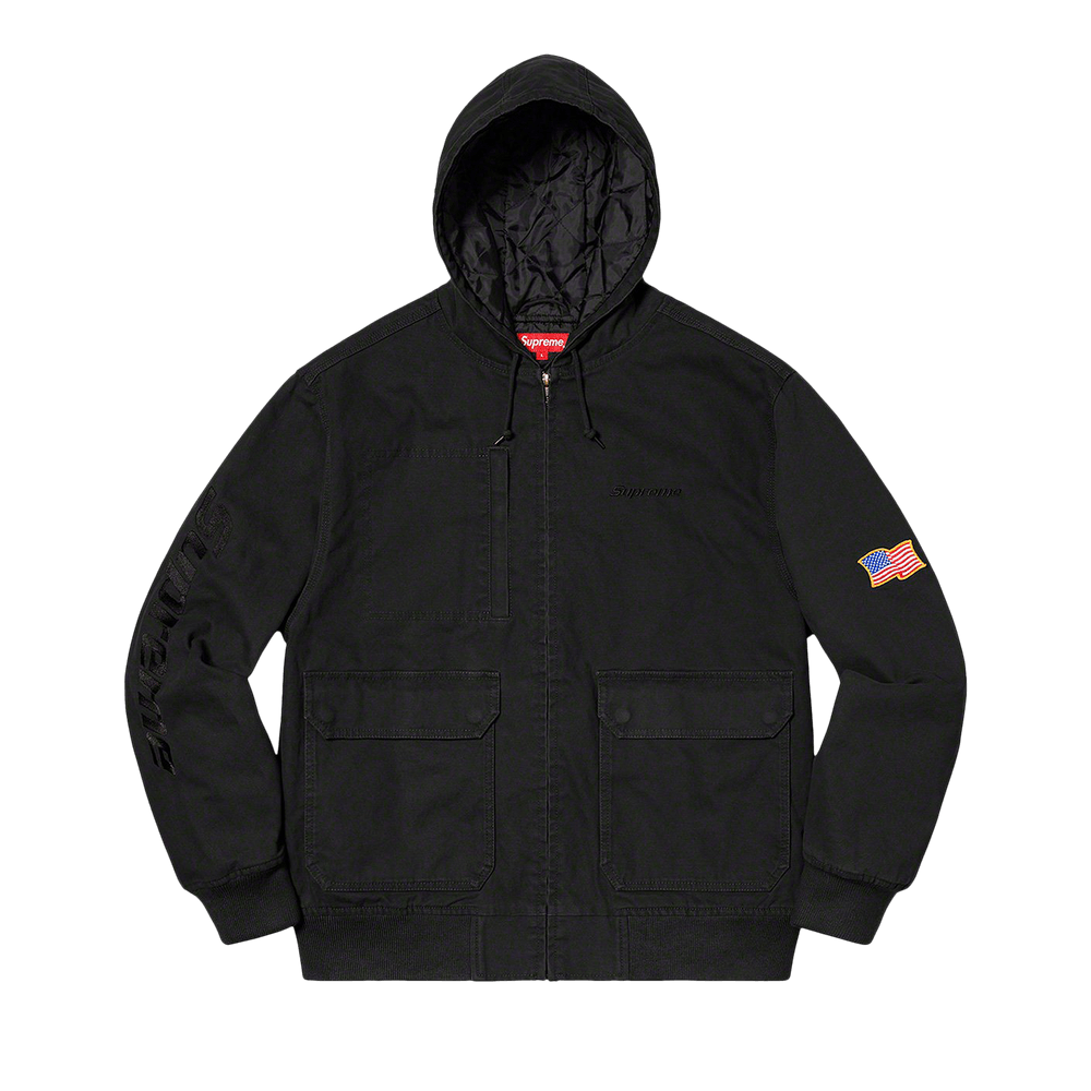 Supreme Canvas Hooded Work Jacket (SS20) - $198
