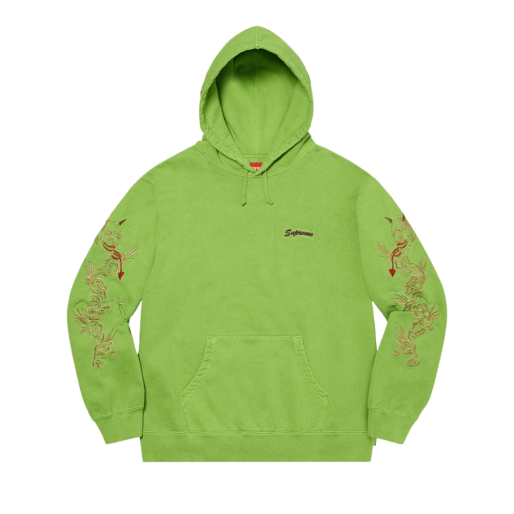 supreme.Lime Supreme Aphex Twin Zip Up Hooded Sweatshirt (SS25) - $228