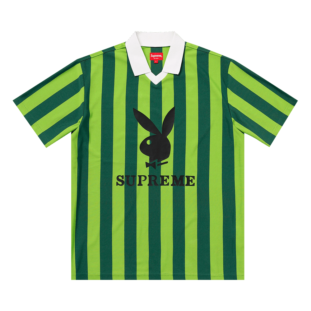 Buy Supreme x Playboy Soccer Jersey 'Green' - SS18KN71 GREEN