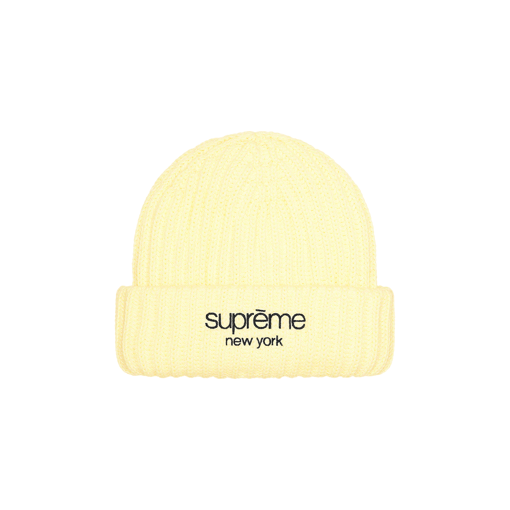 Buy Supreme Ribbed Beanie 'Cream' - FW22BN14 CREAM | GOAT