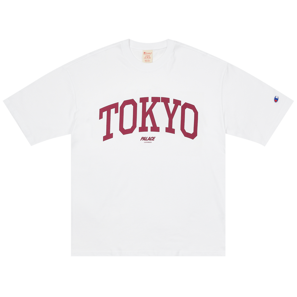 Buy Palace Champion Shop T-Shirt Tokyo 'White' - P25CTS003 | GOAT