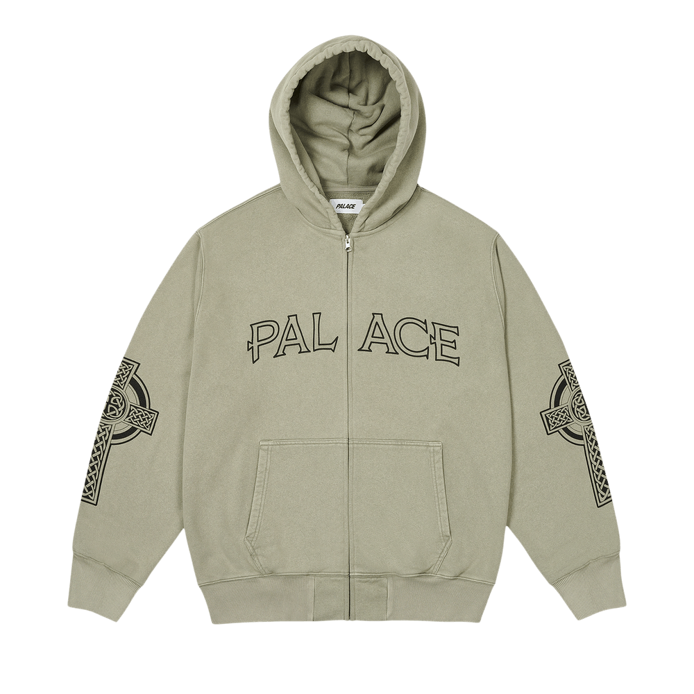 Buy Palace Celtic Zip Hood 'The Deep Green' - P27CS038 | GOAT