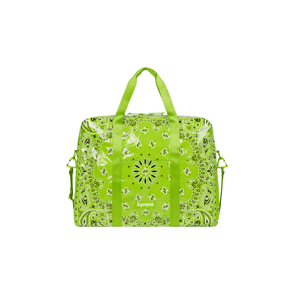 Buy Supreme Bandana Tarp Large Duffle Bag 'Bright Green' - SS21B19
